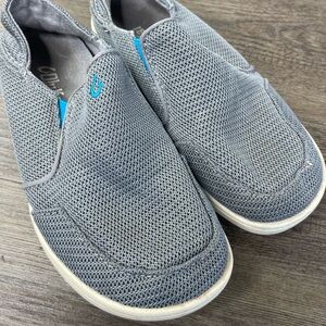 OluKai Kids Nohea Mesh Shoes, Grey, kids size 2